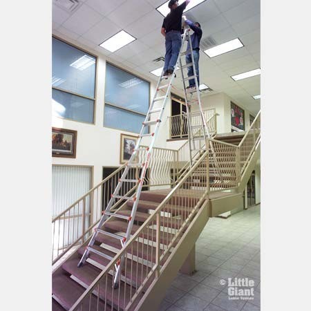 giant ladder skyscraper step depot rental m17 17ft telescoping 1a type